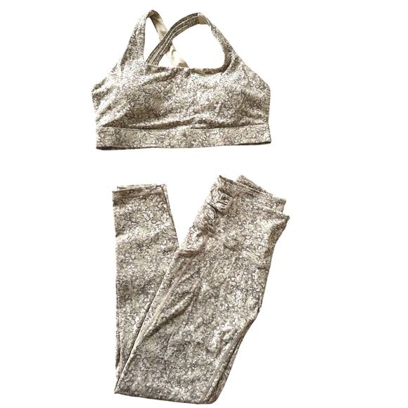 Zyia Set Bentonite Sports Bra and Legging Activewear Size 2 - Picture 2 of 12